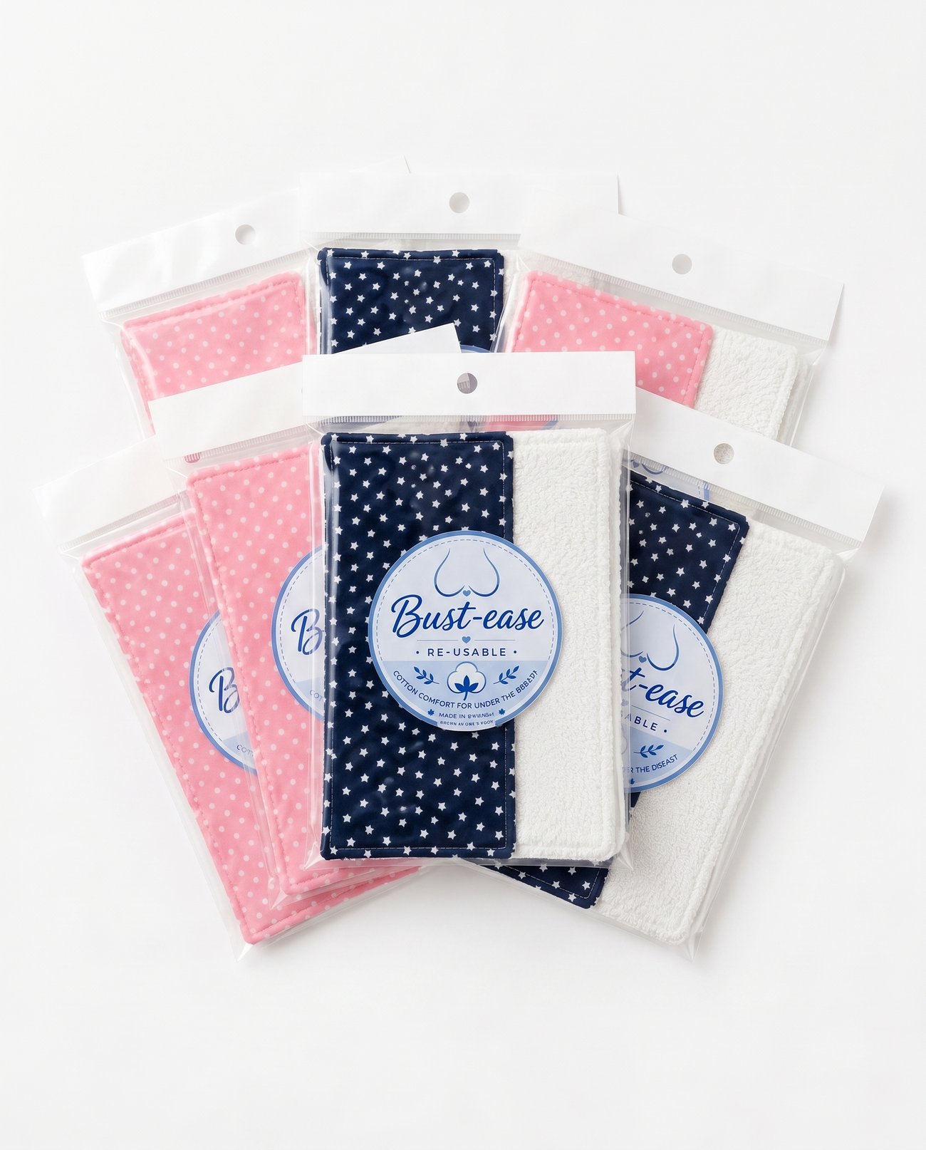 Several Bust-ease cloths, singles and multipacks